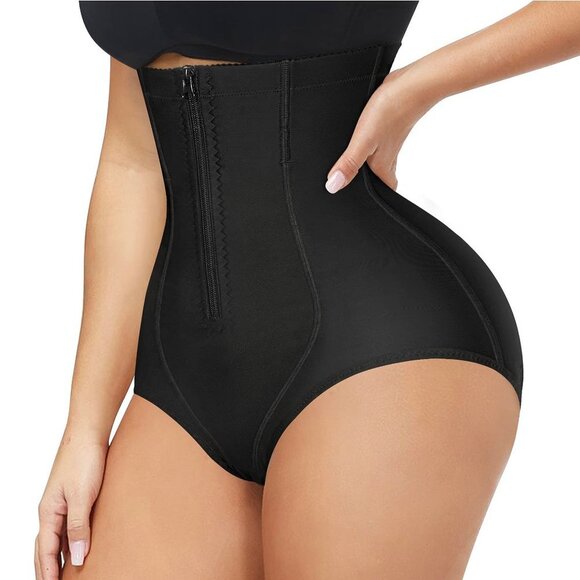 Shapewear Panties Waist Trainer Body Shaper Hi-Waist - Black